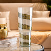 Snake green Spiral Glass Vase
