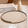 Leather Detailed Food Tray
