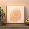 Golden Thumb Print Wall Art
