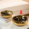 Gold Dotted Bowl Large