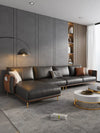 Halcyon - Stunning L Shaped Corner Leather Sofa from left angel