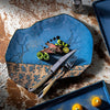 irregular plate tray blue