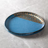blue irregular plate