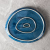 blue irregular plate