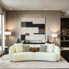 Niigata - White Fabric Sofa