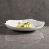 white wide plate for lunch
