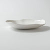 white wide plate for lunch