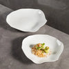 white wide plate for lunch