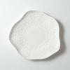 flower shaped white plate for lunch