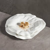 white wavy plate