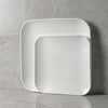 Square plate white