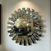 Crown -  Beveled Round Wall Mirror