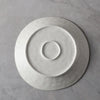 white irregular smooth plate