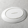 White oval plate