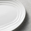 White oval plate