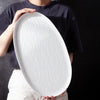 big white platter