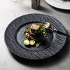 ceramic black plate for dinner