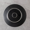 ceramic black plate for dinner