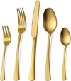 gold smooth cutlery