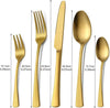 gold smooth cutlery