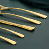 gold smooth cutlery