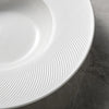 white pasta plate