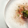 white plate rimmed