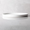 white plate rimmed