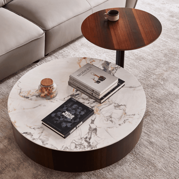 Modern coffee table in a stylish living room setting