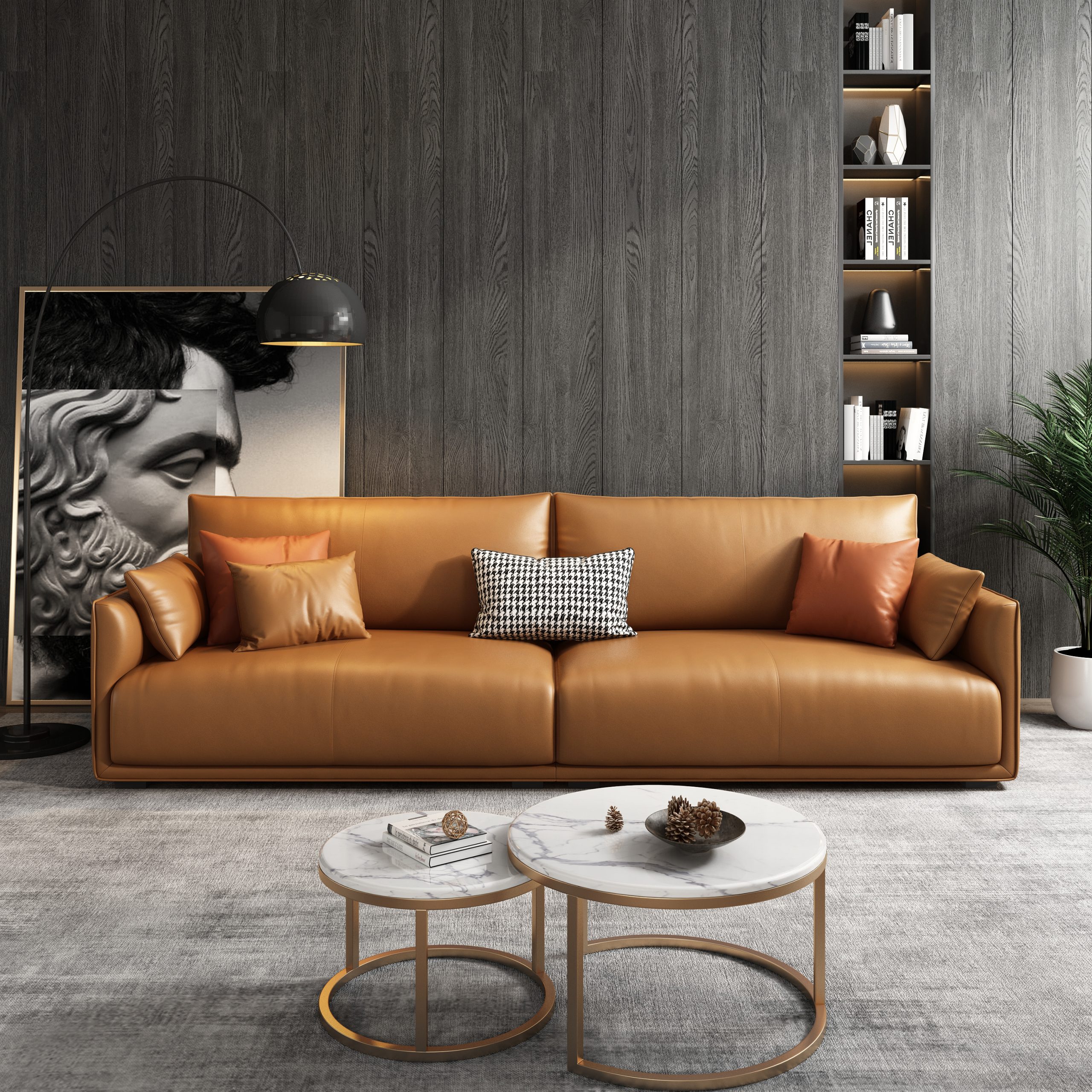 Sventle - Modular 1+2+3 Seater Leather Sofa Set - MAAC Home