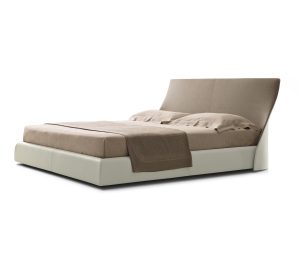 SOFIA- King Size Wooden and Leather Bed