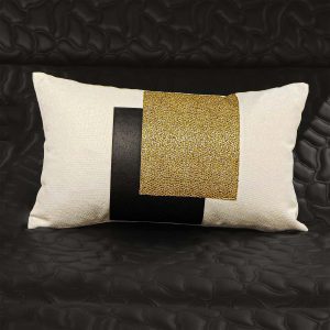 Black And Gold Backrest Cushion