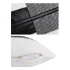 Black and White Side Zipper Sofa Pillow