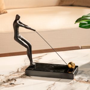 Bold Athlete Hammer Figurine