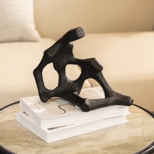 Sleek Silhouette Black Figure Artwork Sculpture