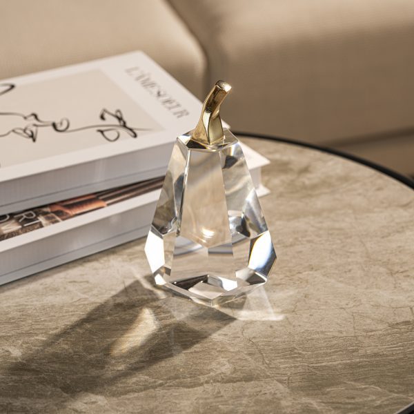 Pear Shaped Crystal Transparent Home Decor