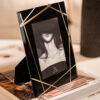 Small Gold Lined Black Photo Frame