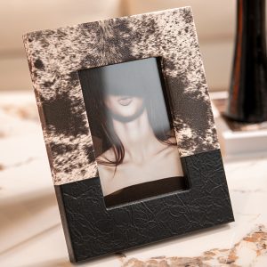 Leopard Themed Leather Photo Frame