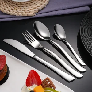 Silver mirror Cutlery