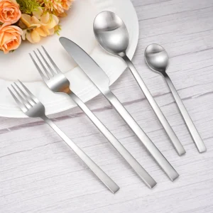 shinning silver cutlery