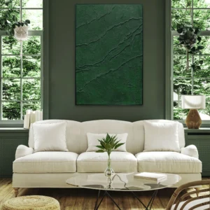 Green leaf painting