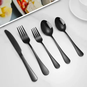 Black cutlery