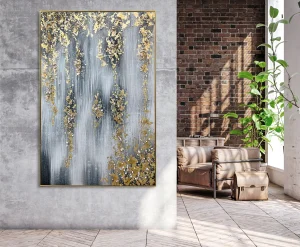 Golden Leaves Whispering Wind Painting