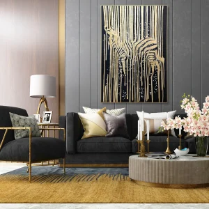 3D Golden Pathway Wall Decor