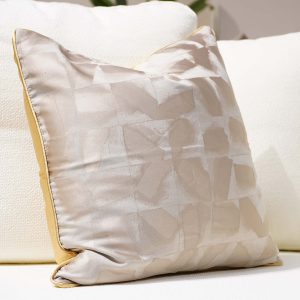 Beige Colored Square Sofa Pillow