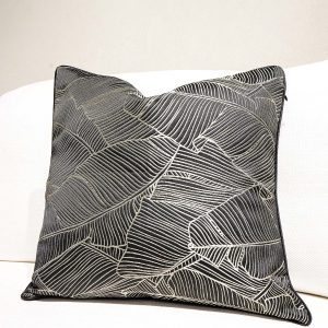 Gold Banana Leaf Styled Sofa Pillow