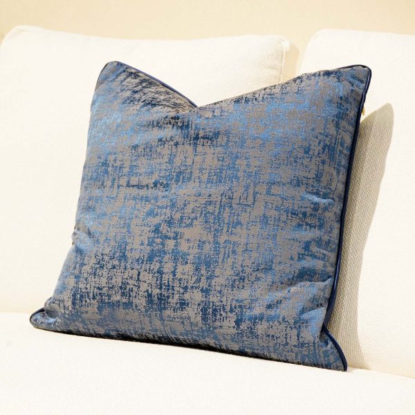 Dolphin Blue and Beaver Brown Infused Cushion Pillow