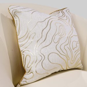 Maple Wood Themed White Sofa Pillow