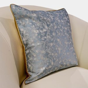 Royal Blue and Gold Infused Pillow Cover