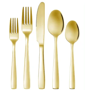 gold cutlery